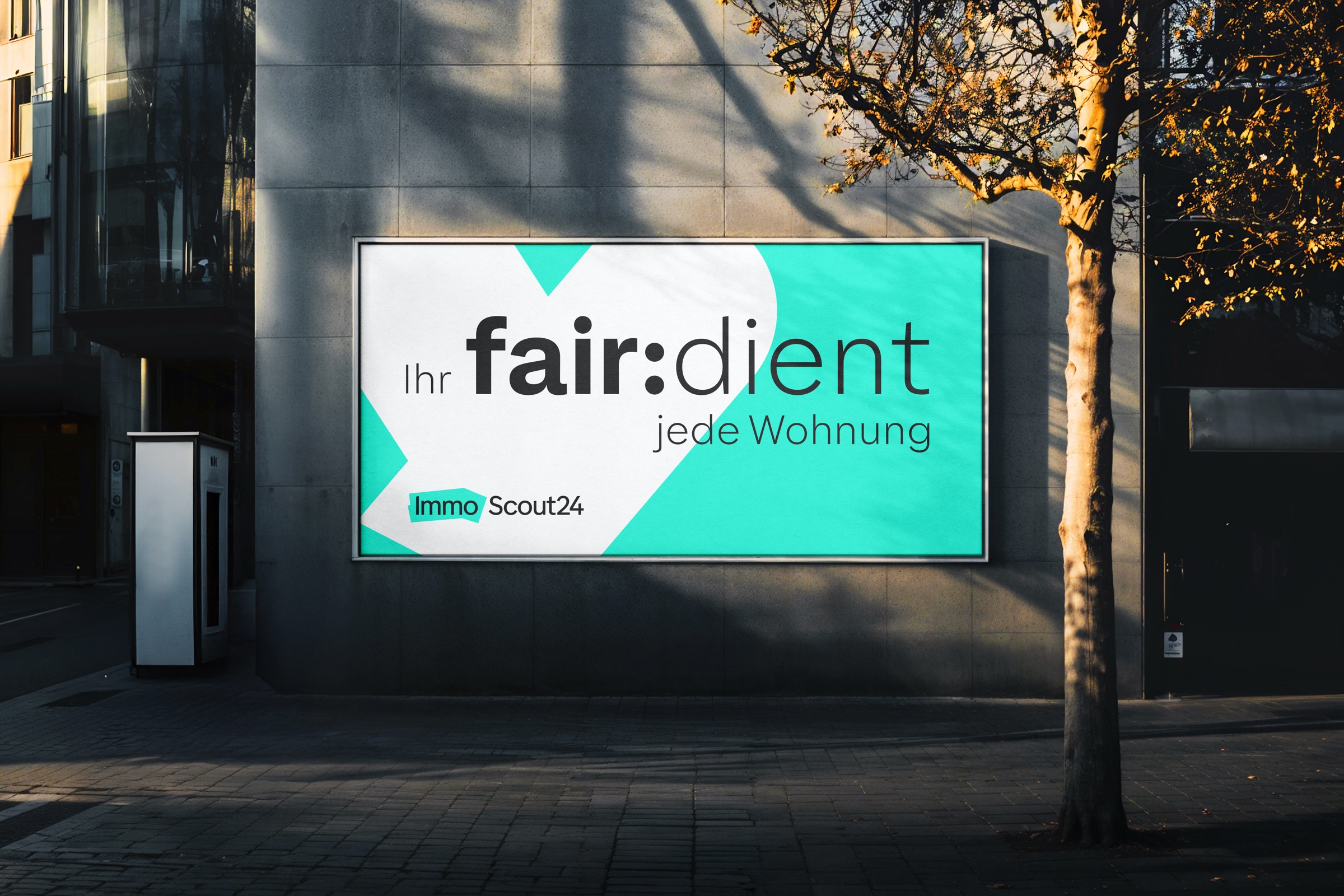 City-billboard mockup for the fair:dient campaign