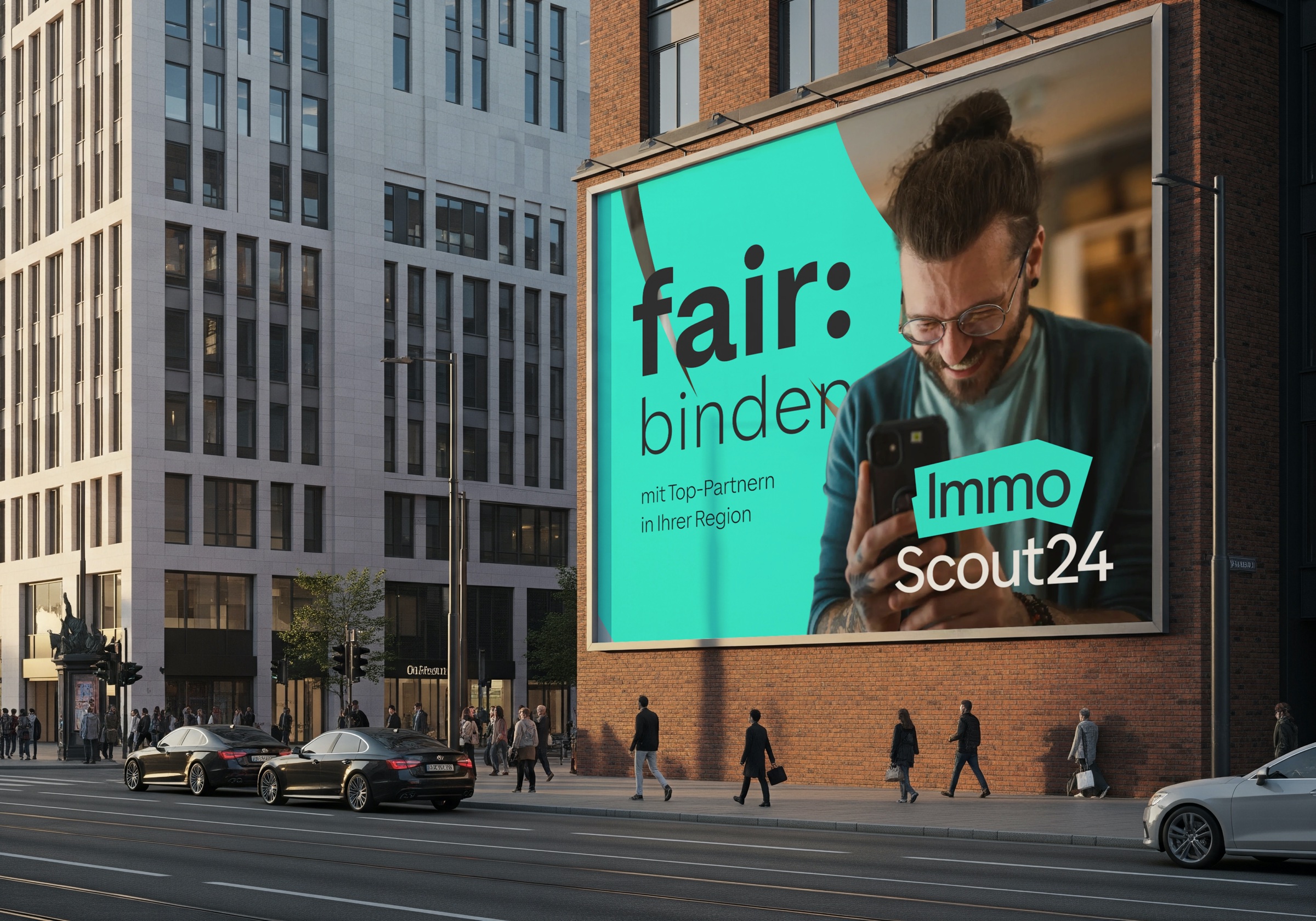 Large urban-billboard mockup for fair:binden